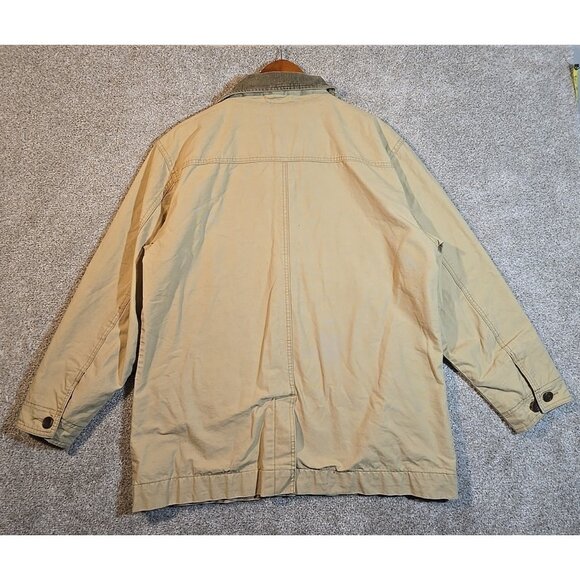 Cabela's for Women Duck Canvas Barn Chore Jacket Flannel Lined Pockets Tan XL - Picture 10 of 16